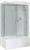 Душевая кабина Royal Bath RB 8100BP6-WT-R с высоким поддоном, с сиденьем
