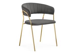 Стул Woodville Kamelia 15470 1 dark gray / gold