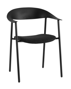 Стул Stool Group Eila PC018-C black с подушкой, черный