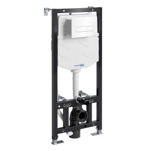 Смывной бачок скрытого монтажа Wasserkraft Aller 10TLT.031.ME.WH03 клавиша белый
