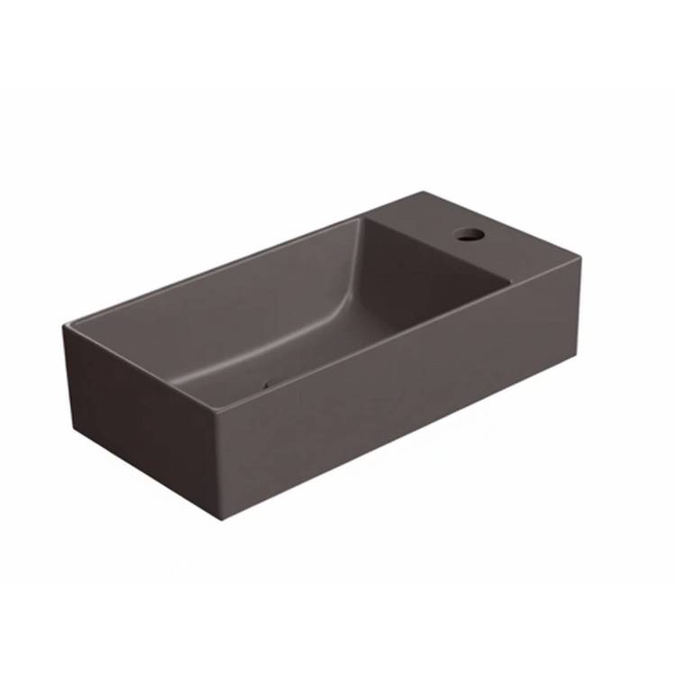 Раковина GSI Kube X 9486016 50 см, коричневая матовая