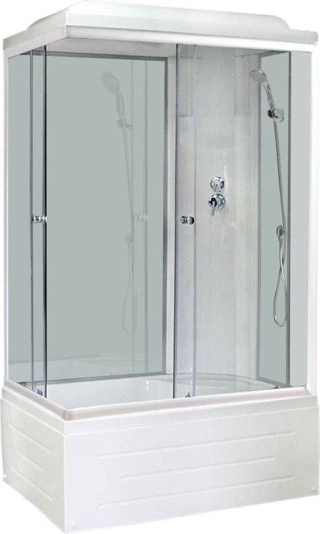 Душевая кабина Royal Bath RB 8100BP6-WT-R с высоким поддоном, с сиденьем