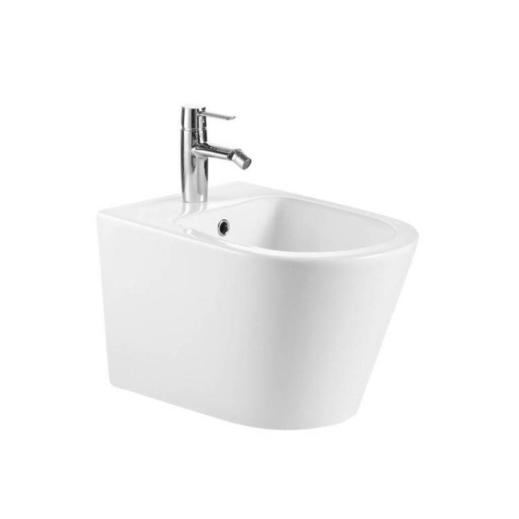 Биде подвесное Iberica Blanca Burgos Bide IB.BRA.B12 с 1 отверстием под смеситель