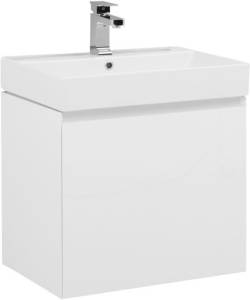 Тумба с раковиной Aquanet Йорк 60 212591 белый, 622x605x436