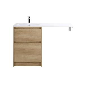 Тумба с раковиной BelBagno KRAFT-LVD-580/1200-2C-PIA-RNN 58x48x88 Rovere Nebrasca Nature напольная с двумя выкатными ящиками