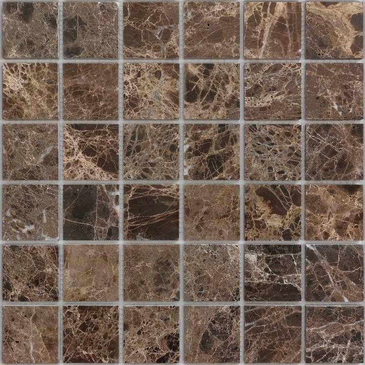 Мозаика LeeDo Pietrine 7 Emperador Dark Pol (4.8x4.8) 30.5x30.5