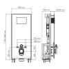 Система инсталляции для унитазов Wasserkraft Glan 66TLT.010.ME.BL.WH02 клавиша белый фото 2