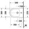 Биде подвесное Duravit D-Neo 2295150000 фото 5