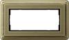Рамка 2-модульная Gira ClassiX бронза 1002621