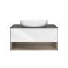 Тумба под раковину Kerama Marazzi Plaza Modern PLB.M.100.1\WHT подвесная 100 белый 1 ящик + полка