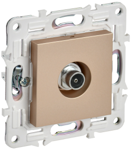 ТВ-розетка оконечная IEK Skandy SK-A10-O-K98 песочный