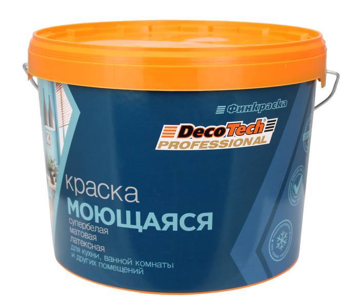 Краска DecoTech Моющаяся база С 0.9 л