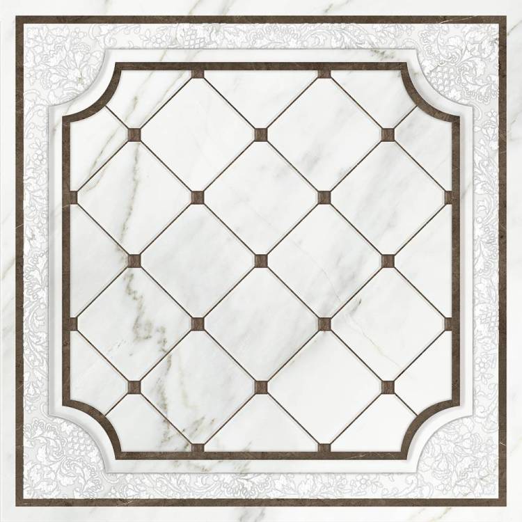 Вставка Cersanit Capella CP6R052DT белая 42x42