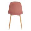 Стул Tetchair Breeze (mod. 4724) 20091 вельвет/металл, Coral (коралловый) HLR44/натуральный фото 4