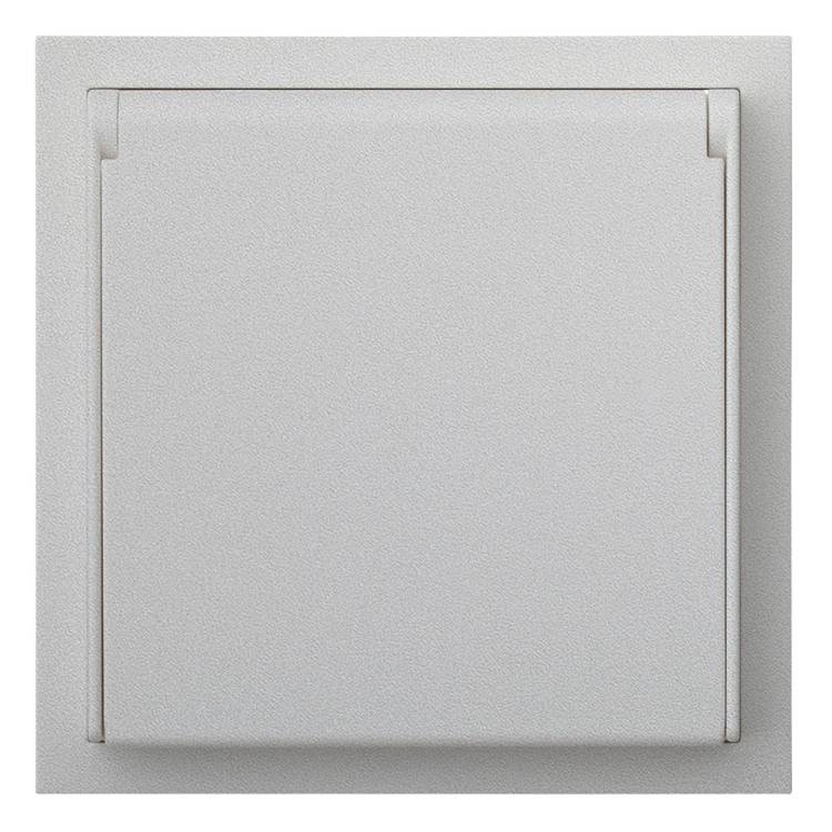 Розетка в сборе IP44 Rikett Standart 35946 SV серебро