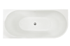 Акриловая ванна Royal Bath Riva RB610310L-GR левая, белая, 150x75