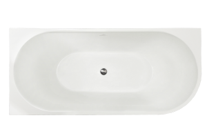 Акриловая ванна Royal Bath Riva RB610310L-GR левая, белая, 150x75