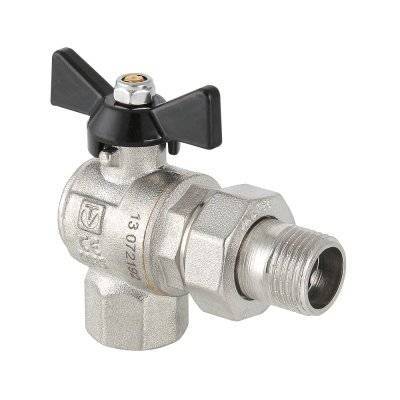 Кран шаровой VALTEC Perfect усиленный с полусгоном угловой 3/4 ВН