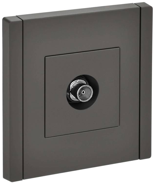 ТВ-розетка оконечная IEK Forte&Piano FP-A10-O-K03 серый