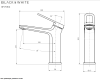 Смеситель для раковины Black&White GF-7109-MB черный матовый фото 12