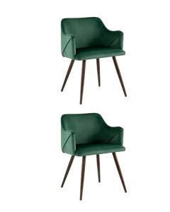 Набор из 2 стульев Stool Group Монарх New DC-1502 HLR-57 X2 зеленый