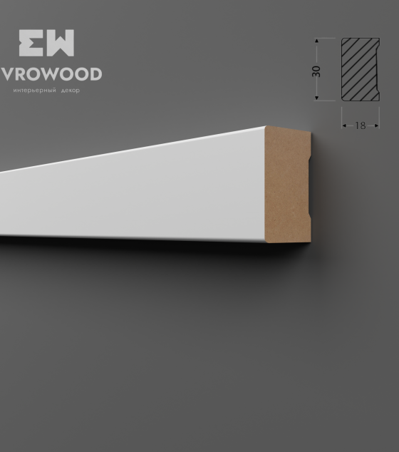 Рейка Evrowood R010U 270x1.8x3
