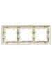 Рамка 3-постовая IEK Brite BR-M32-12-3-K10 бежевый/шампань фото 4