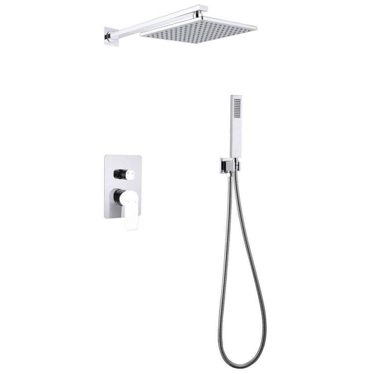 Душевая система Abber Weiss Insel AF8018W белая, встраиваемая