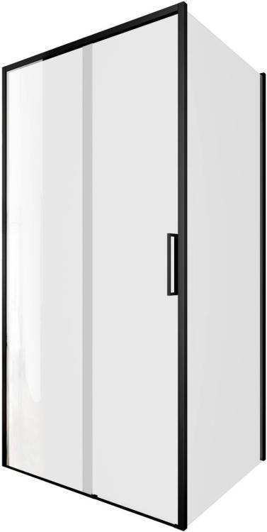 Душевой уголок Aquanet Pleasure Evo AE65-100x80-BT профиль черный, прозрачное стекло