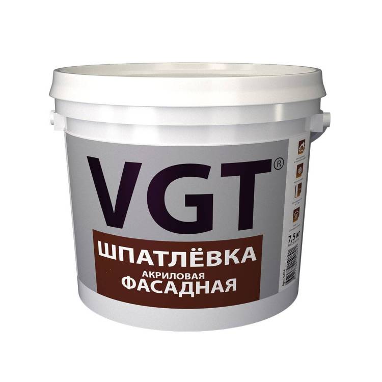 Шпатлевка фасадная VGT 7.5 кг