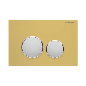 Кнопка смыва CHARUS BAGLIORE FP.330.YELLOW.10 двойной смыв, желтый