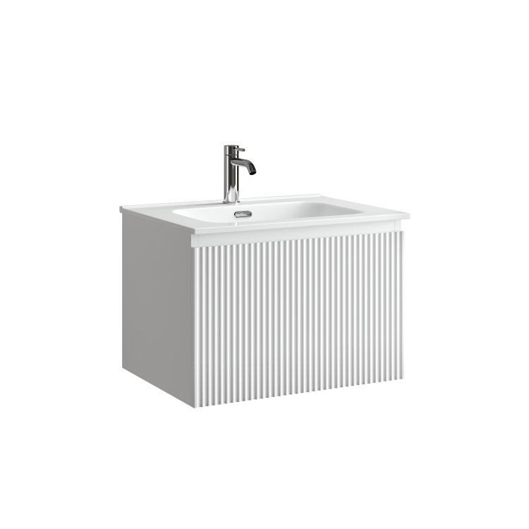 Тумба под раковину Sancos Snob R 1.0 SNR1.060W c одним ящиком Soft close, Bianco, 59x44.5x40.6