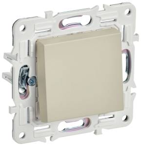 Выключатель 1-клавишный проходной IEK Skandy SK-V12-0-10-K98 песочный
