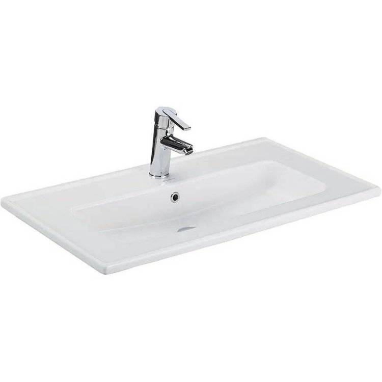 Раковина beWash Ontario 35831101 80 см, белая глянцевая