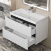 Тумба под раковину Uperwood Tanos 2930205142 подвесная, белая, графит, 80 см фото 5