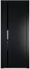 Межкомнатная дверь Profil Doors 21 PE полотно Блэк, кромка алюминиевая с четырех сторон черная, стеклянная вставка черный лак 800x2000