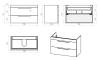 Тумба с раковиной Brevita Ariana - 80 Капучино 51x78x39 фото 5