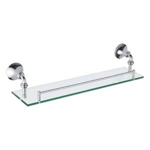 Полка Rose RG1219 стеклянная, хром