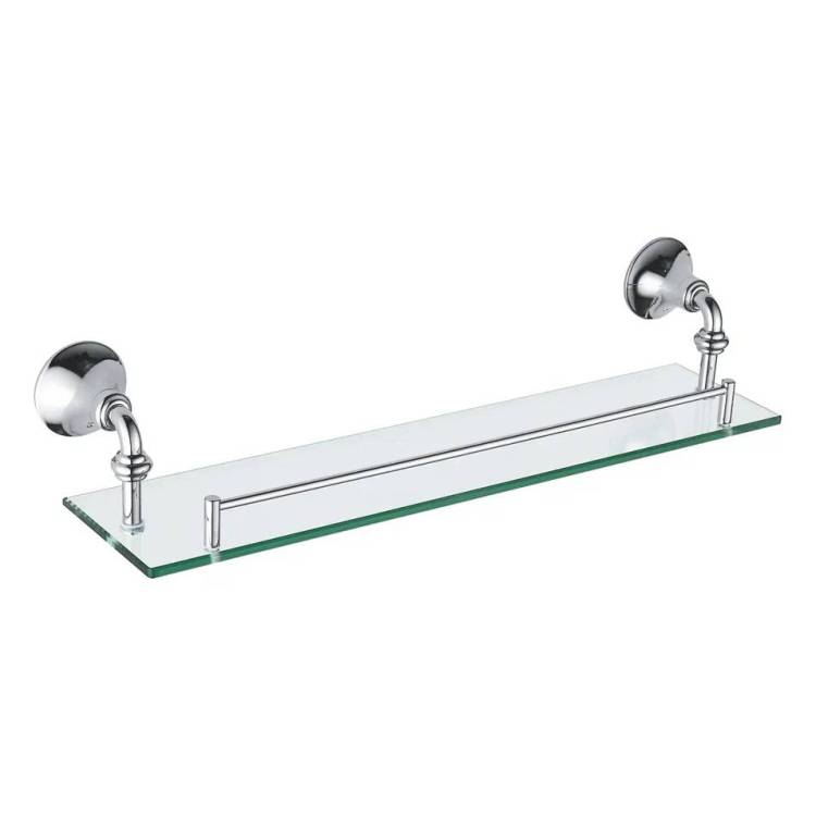 Полка Rose RG1219 стеклянная, хром