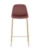 Набор из 2 барных стульев Stool Group Валенсия SN OS-001B HLR-44 gl X2 пыльно-розовый, золотые ножки фото 3