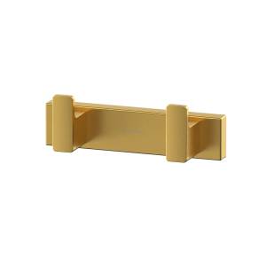 Крючок WHITECROSS Cubo CU2412GLB двойной, золото брашированное