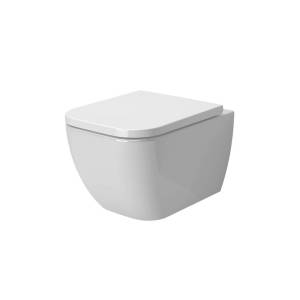 Унитаз подвесной Ambassador Forsa 243K19002RS безободковый, с крышкой-сиденьем микролифт