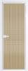 Межкомнатная дверь Profil Doors 1 AX цвет профиля Вайт, стекло безопасное 6 мм мору золото 600x2000