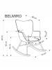 Кресло-качалка Halmar Belmiro V-CH-BELMIRO-FOT-POPIELATY серый фото 11
