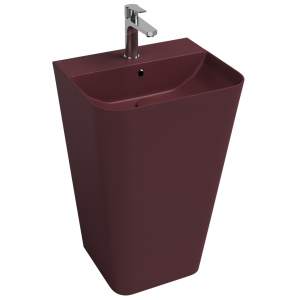 Раковина Isvea Sott'Aqua 10SQ37001SV-2R напольная, бордовый матовый, 50x42