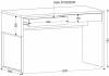 Стол письменный Woodville Сити-1 619414 белый шелк 120x60x75 фото 2