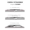 Поддон для душа Starohome Cosmo УТ-00000086 100x200x3, Black Matt фото 5