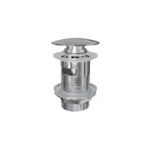 Донный клапан для раковины Knotlor BM9011C с переливом, глянцевый хром