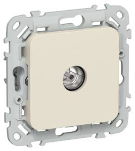 ТВ-розетка оконечная тип M IEK Flite FI-A13-O-K86 сливочный