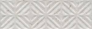 Бордюр Kerama Marazzi Карму 11209R\4 серый светлый обрезной 30x9.6